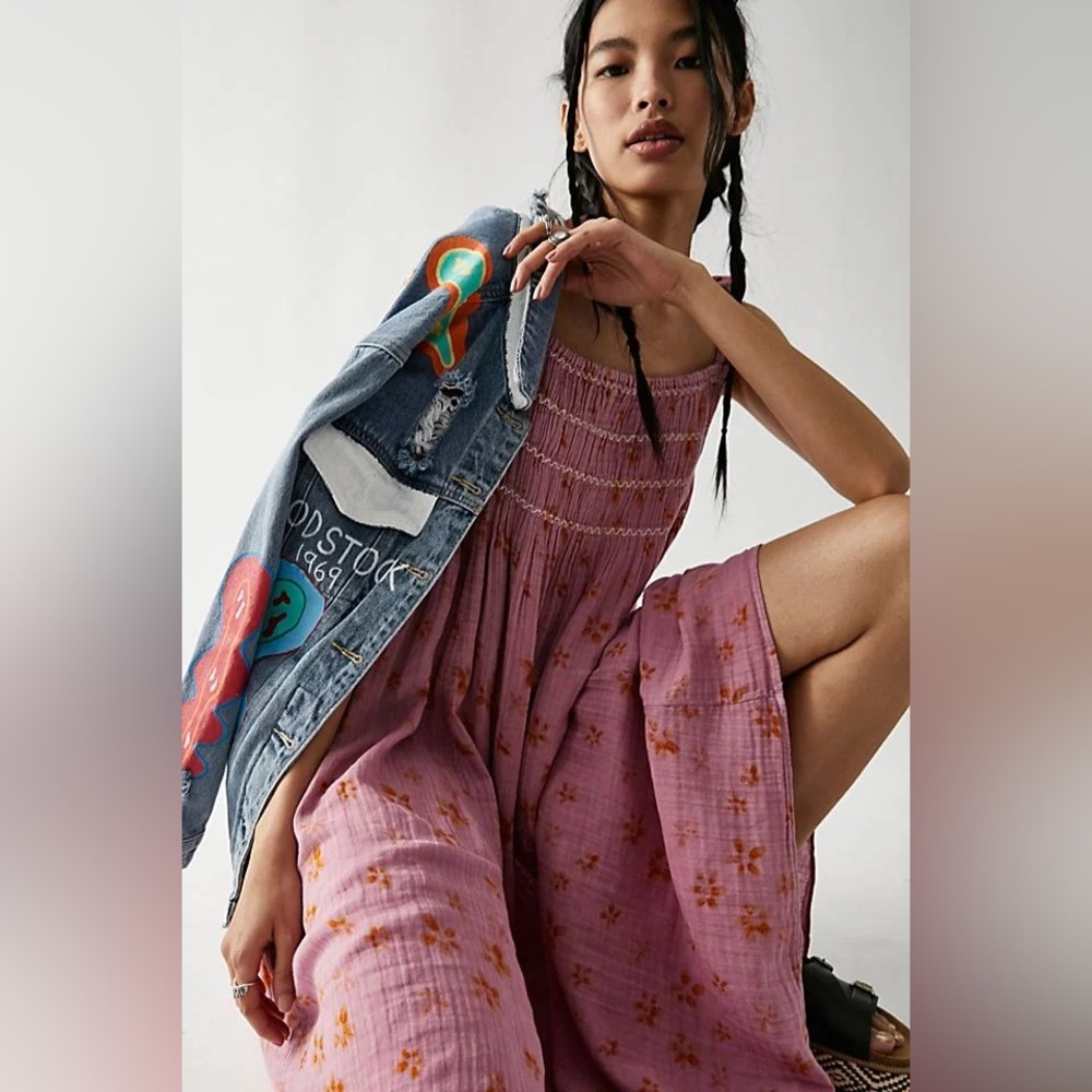 RARE Free People Azure Maxi Pink